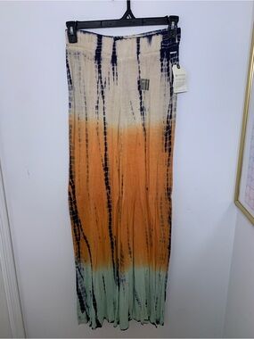 Element Tie-Dye Ombre Beach Pant in Orange, Cream & Mint